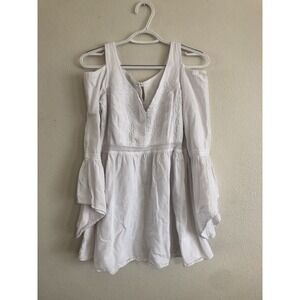 Scully Shirt Womens Long Sleeve Cold Shoulder Tunic Medium